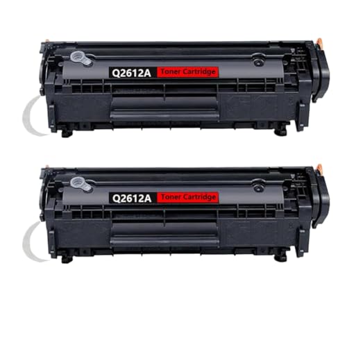 Toner 12A Q2612A noir haute netteté pour impression monochrome nette sur papier standard lot de 2