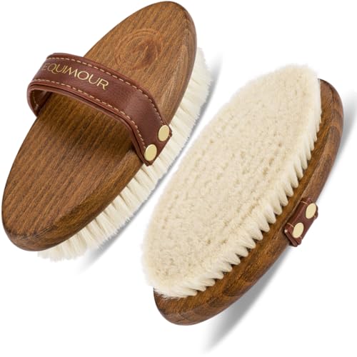 Brosse cheval en bois contre poil terne et boue brosse dure coco sisal