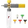 Tool Daily Foam Cannon, Small Foam Cannon for Pressure Washer, 5 Power Washer Nozzle Tips, 1/4 Inch Quick Connect