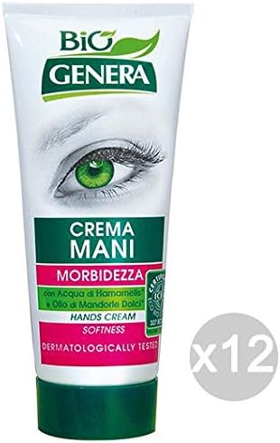 Genera Set of 12 Organic Hand Cream Soft Tube Ml 100 Leather Care, Multicoloured, One Size
