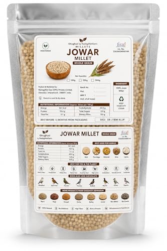 Image of Ghughuti by RastogiNxt Gen's Millet Whole Grains, Vegetarian (100g, 250g, 500g) | Produce of India (Jowar)