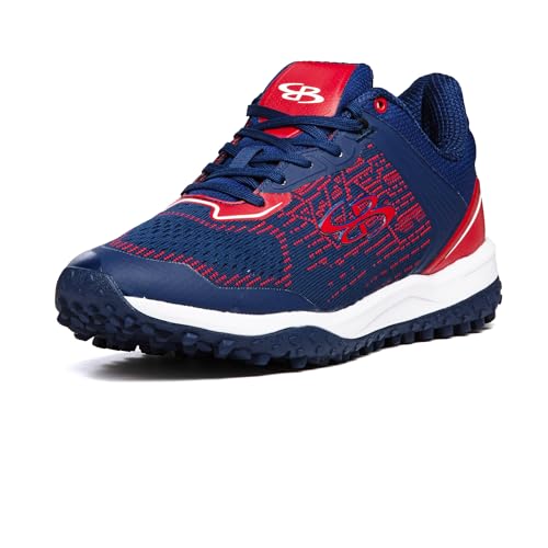 Boombah Viper Pureknit Men's Turf - Status - Navy/Red - Size 11.5