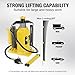 YELLOW JACKET 20 Ton Pneumatic Bottle Jack – Heavy-Duty Air/Hydraulic Lift for Trucks & Autos, Manual & Air Pump Operation, Yellow