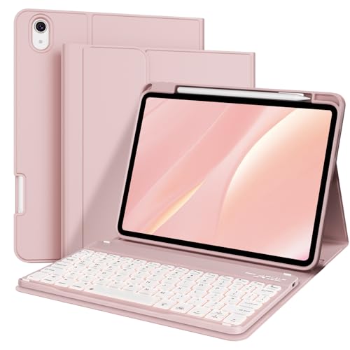 kenke L[{[hP[X iPad 10 (2022) / iPad (A16) 11 (2025) p 7F obNCg XNGALbv CX O\ ܂ L[{[hJo[ yVz_[t sN