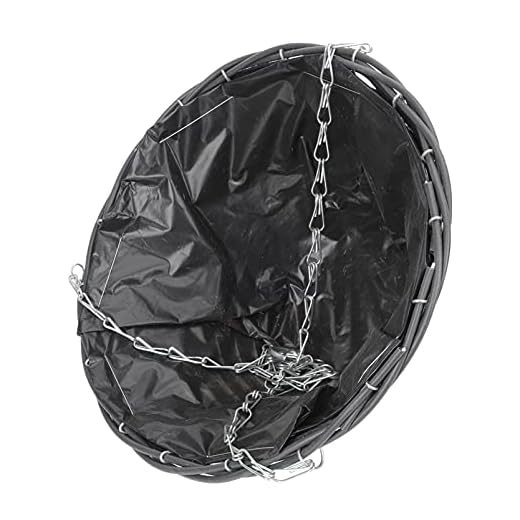 Yardwe Plast Wicker Vägg Hängande Planter Rattan Blomma Krukor För Växter Suckulent Ört Pot Hållare Utanför Inredning