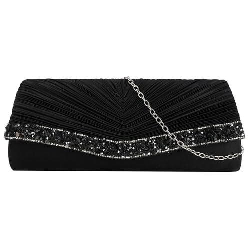 Image of Goclothod Evening Clutch Handbag Women Fashion Crossbody Shoulder Bag Chain Purse