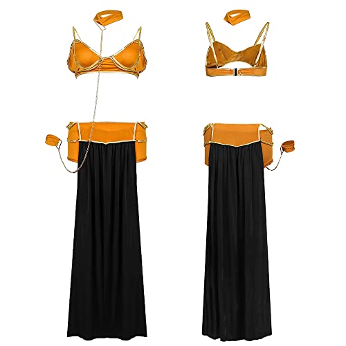 Image of Ulalaza Women's Cosplay Costume Cleopatra Greek Goddess Ancient Roman Warrior Uniform Outfit for Halloween Party