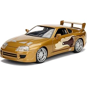 Jada 2 Fast 2 Furious Slap Jack’s Toyota Supra Die-Cast Collectible Toy Vehicle Car, Gold with Decals, 1: 24 Scale, Copper