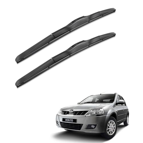 Image of Oshotto Frameless (O.E.M Type) Wiper Blades Compatible with Mahindra Verito /Verito Vibe (20 inch / 20 inch)