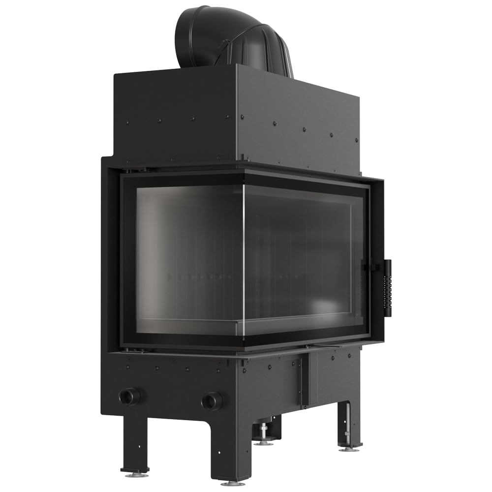 KRATKI Inserto per camino in acciaio a legna FLOKI 10 kW Ø200 sinistro A+