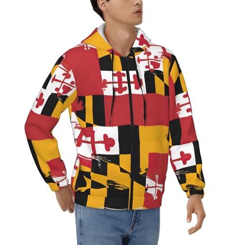 Sweat zippé Maryland homme en polyester doux pour un confort thermique quotidien