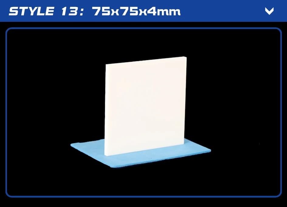 Placa de alúmina 99% resistente a altas temperaturas 1750℃ 75x75x4mm para laboratorio análisis y fusión