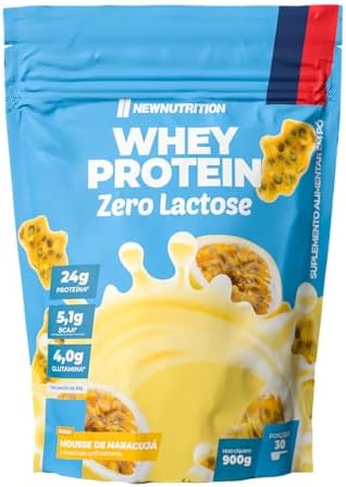 NEWNUTRITION, Whey Protein Zero Lactose 900g Mousse De Maracuja