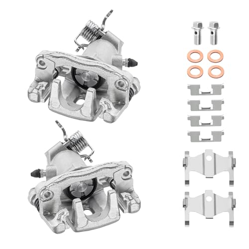 Image of BDFHYK 19-B3303 19-B3302 Rear Disc Brake Caliper Assembly Compatible with Hyundai Elantra /Tiburon 2004-2008 2.0L l4, Compatible with Kia Spectra /Spectra5 2005-2009 2.0L 2.7L l4 V6 GAS 2pcs