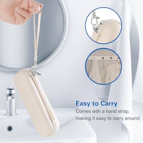 ProCase Elektrische Zahnbürste Etui für Oral B/Oral-B Pro/Philips Sonicare Electric Toothbrush Hülle Oral B Reiseetui Elektrischer Zahnbürstenhalter Behälter Travel Case -Beige 5
