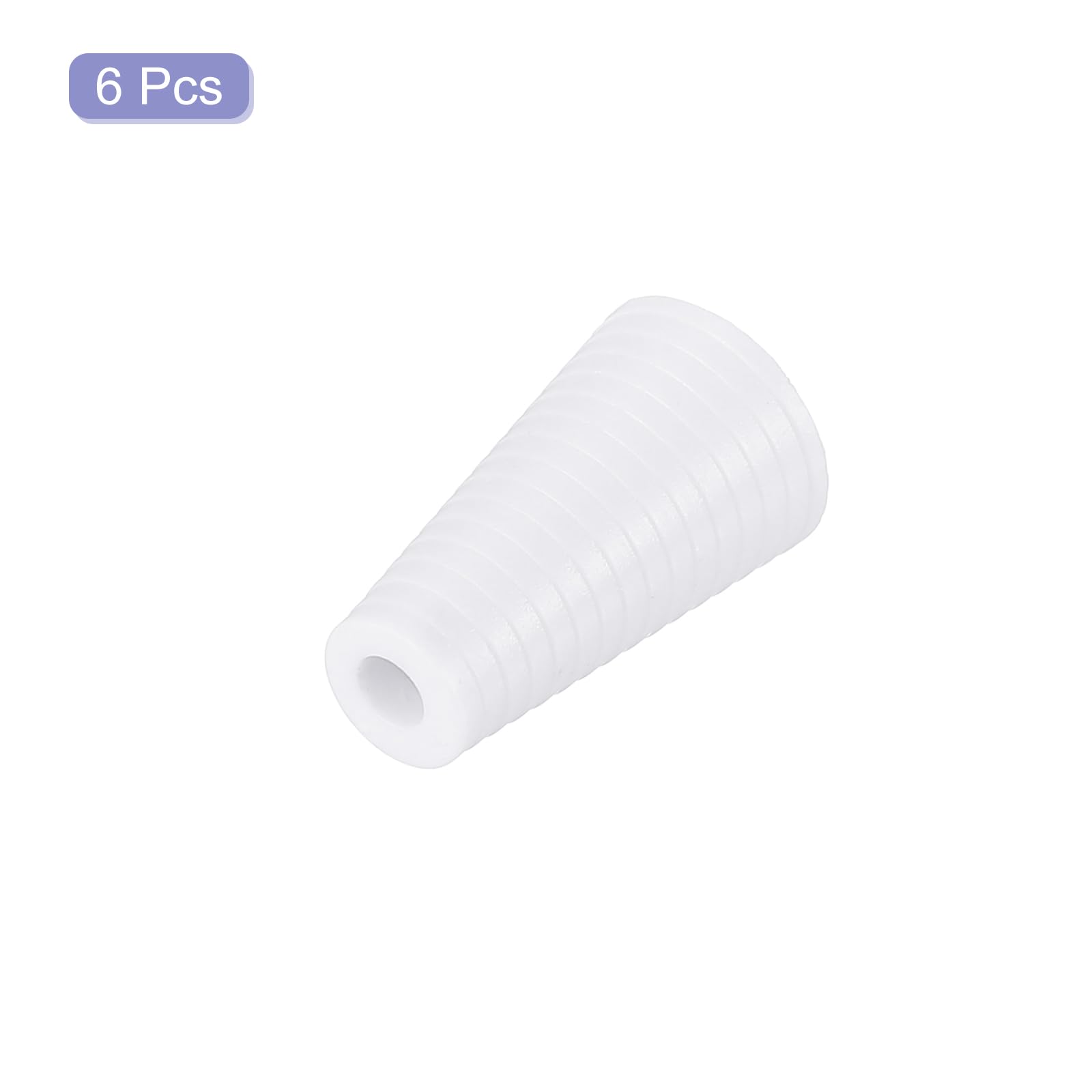 QUARKZMAN 6Pci Pomelli Per Cordini, 19mm Nappe Per Tende In Plastica Con Pendagli Per Chiusura Tende, Bianco