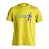 [アートワークスコウベ] ラグビー Tシャツ 半袖 練習着 ドライ ポリゴンシルエットのラグビー ユニセックス S イエロー