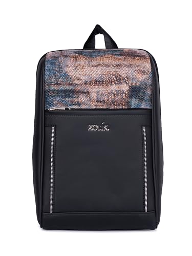 Image of ZOUK Olina Daypack for Women - Convertible Backpack with Laptop & iPad Compartments | Stylish Handcrafted Office & Travel Bag with Water-Resistant Lining & Dual Straps |