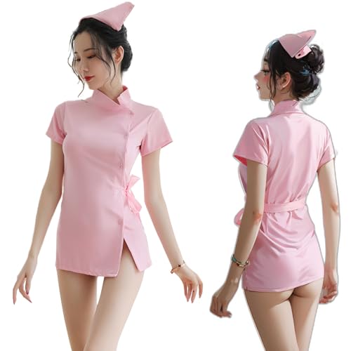 [YISMate] セクシー ナース エロ コスプレ 3点セット エッチ ナース服 看護婦 nurse コスプレ 超過激 変態 萌え ランジェリー コスチューム レディース 半袖 ミニスカート ワンピース スケスケ 111 - 画像1