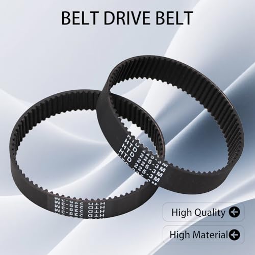 YananAC 2 Stück Zahnriemen Antriebsriemen Förderband der Schleifmaschine Kompatibel mit Bosch PBS75A-GBS75A-GBS75AE Silvercrest Parkside Pebs 900 Schleifer