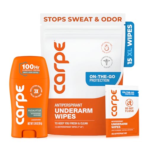 Carpe Antiperspirant Underarm and On-The-Go Wipes