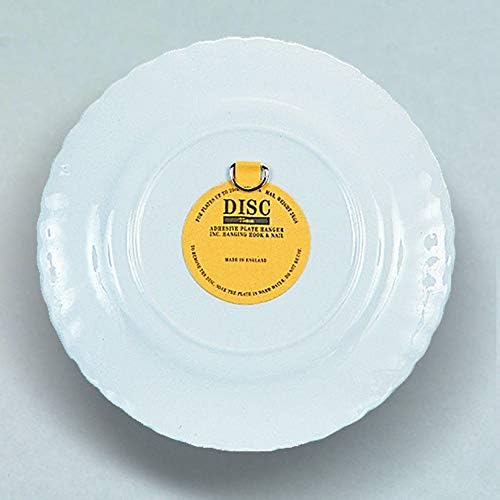 Adhesive Disc Wall Plate Hanger for Items with 8" Diameter (Item #DS03PX) - 2 Pack