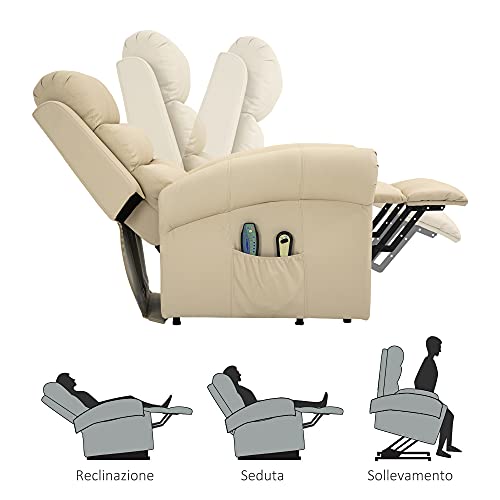 Homcom Poltrona Reclinabile Alzapersona in