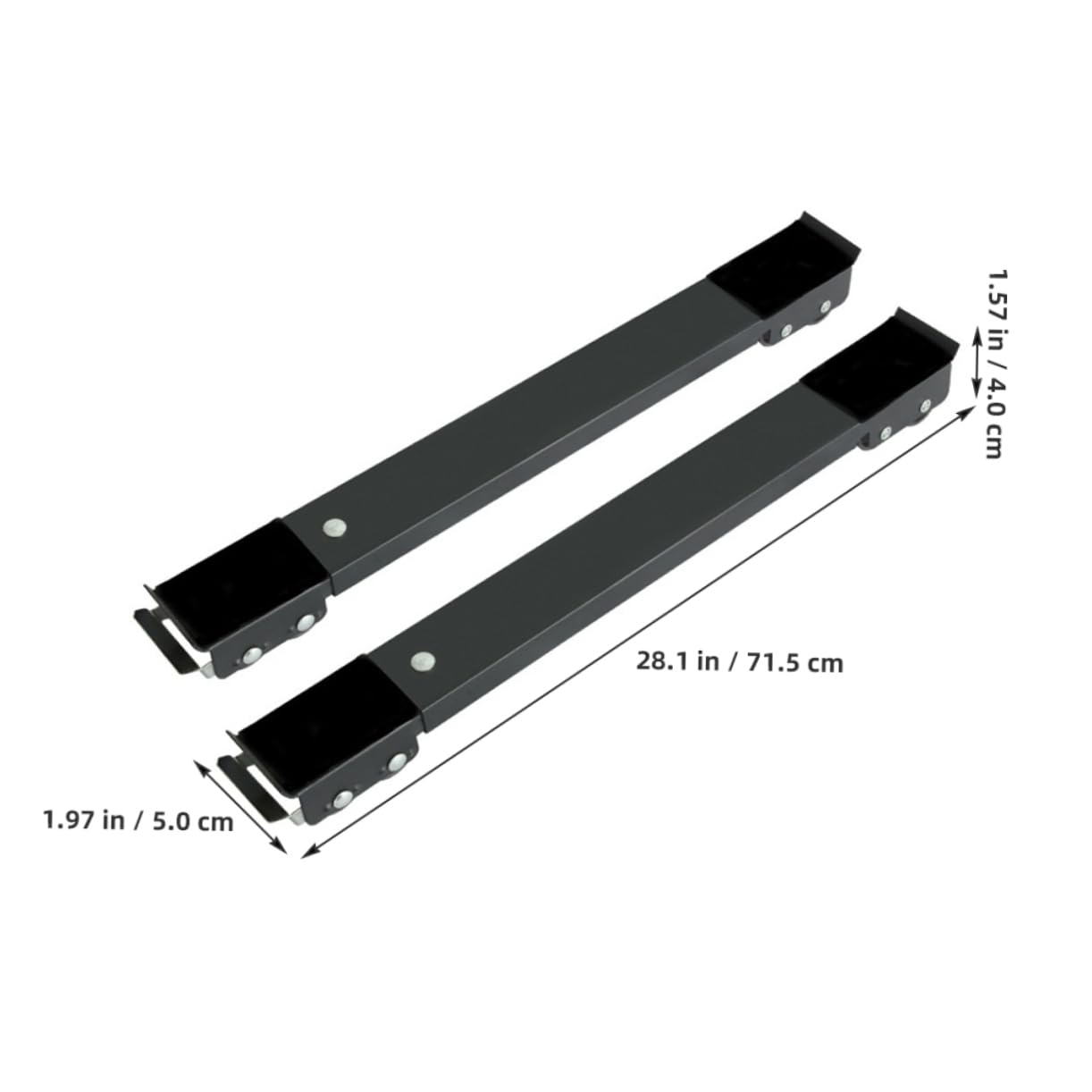 Operitacx 1 par Base de Rodillos para Electrodomésticos con Ruedas Soporte para Lavadoras y Refrigeradores Estabilidad Antivibración Soporte de Carga Resistente