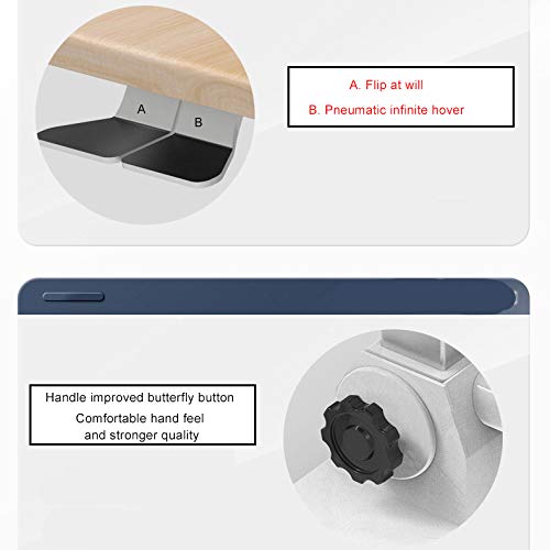 image for SUWEN Portable Tilting Mobile Laptop Computer Desk,MDF,360° Universal