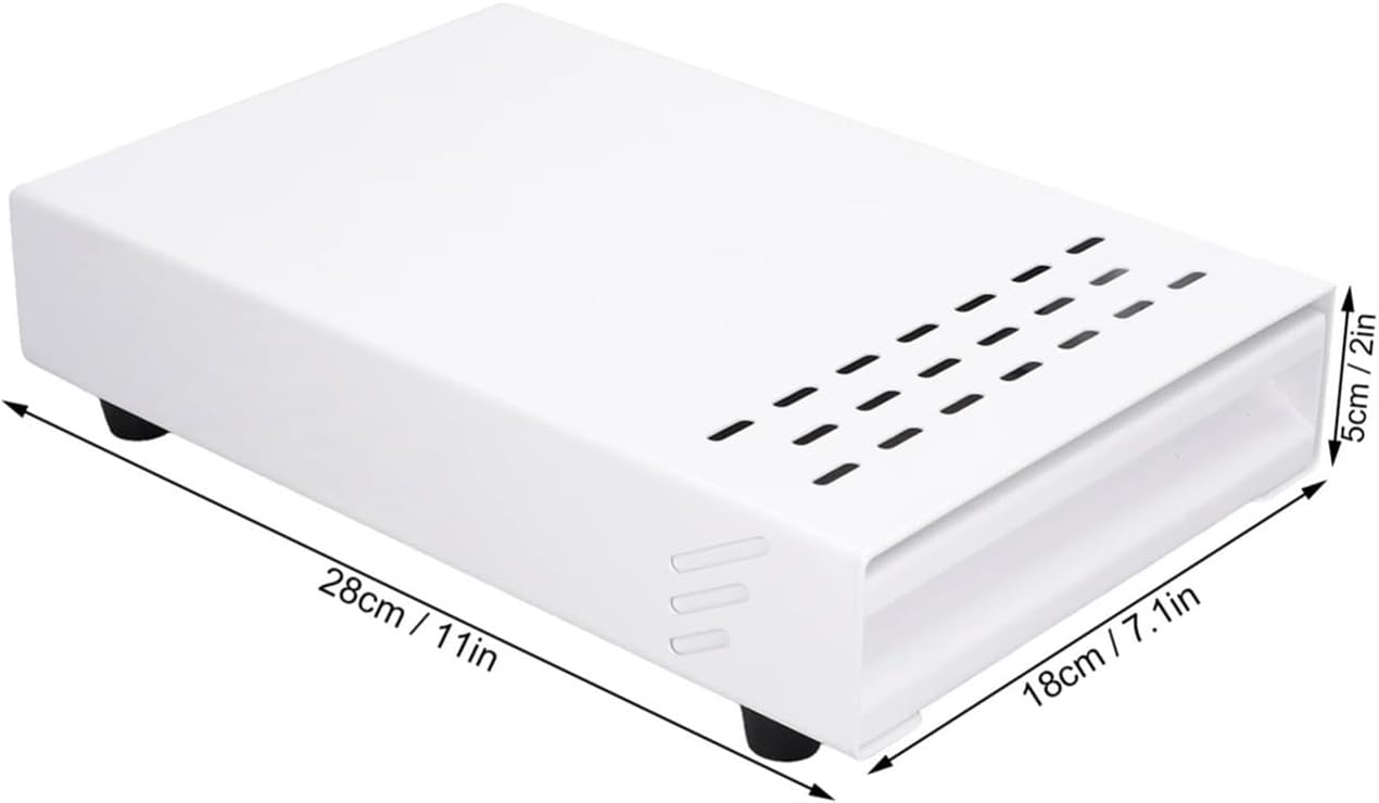 The Anti-slip Stainless Steel Coffee Grounds Powder Box Is Detachable(White)