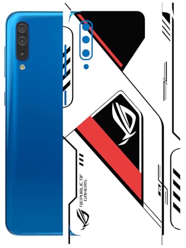 Image of AtOdds - Full Body Back Screen Guard Protector Film - Lamination Wrap Skin Sticker Compatible with Samsung Galaxy A50 | Scratchproof Matte Finish (RogRed)