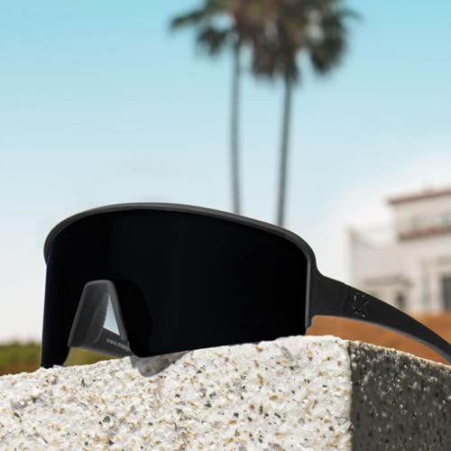 Image of MAXJULI Polarized Sunglasses for Men Women, Windproof Outdoor Sports Cycling Running UV400 Protection Sun Glasses 8121