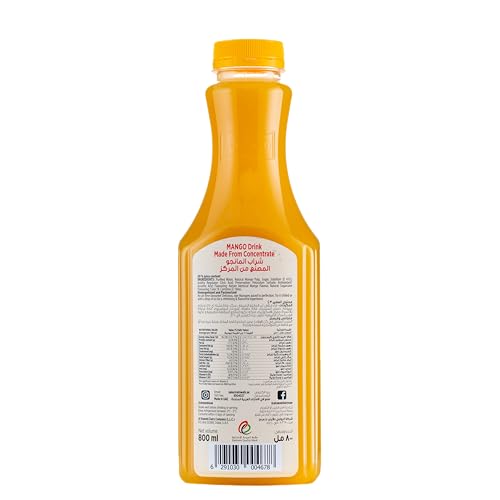 Al Rawabi Mango Juice No Added Sugar 800ml