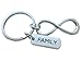 Produktbild Family Tag mit silbernem Ton Unendlichkeit Symbol Schlüsselanhänger-For Infinity Für Unendlich; Familien Schlüsselanhänger