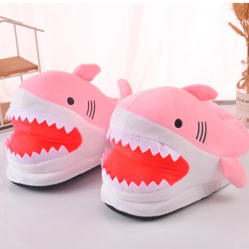 Shark Slippers, Shark Slippers for Women, Shark Shoes, Whale Slippers, Plush Indoor Home Furry Slippers with Cotton Socks2