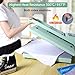 Calogy Heat Press Mat Silicone 15x15 inch, Heat Press Pad Resistant Fireproof 0.34in Thickness, Double Sided Easy Washable Mat for Vinyl Ironing Insulation Transfer Crafting Sublimation Projects