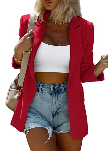 KIRUNDO Womens Blazer 2026 Spring Fall Business Casual Oversized Long