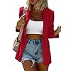 KIRUNDO Womens Blazer 2026 Spring Fall Business Casual Oversized Long Sleeve Button Open Front Suit Jackets Work Clothes