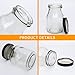 QAPPDA 6oz Glass Bottles Set of 36,Clear Glass Milk Bottle with Lid,Reusable 200ml Juice Bottle Beverage Containers Bulk for Kombucha,Honey,Pudding