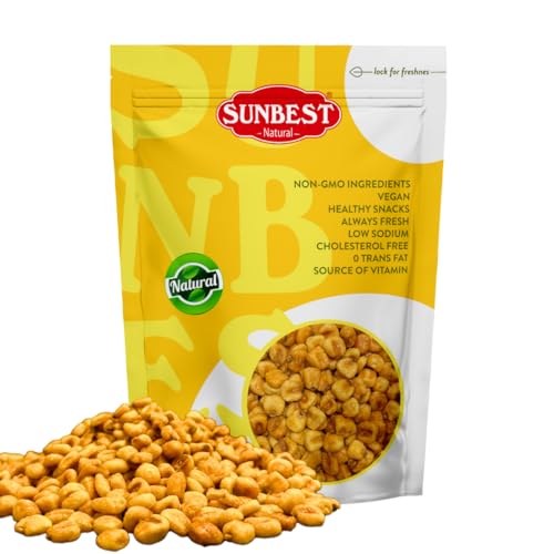 Sunbest Natural Roasted Corn – 3 lb Bulk Bag (48 oz) – Toasted, Salted & Crunchy – All-Natural, No Artificial Flavors – Perfect for Guilt-Free, On-the-Go Snacking