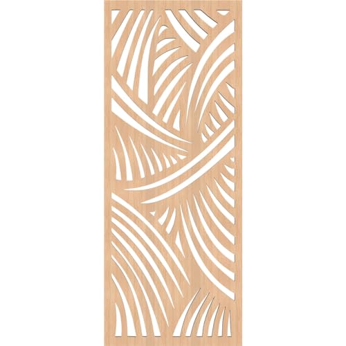 Image of Chester Decorative Pierced Fretwork Wood Wall Panels, 9 3 /8 inchW x 24 3 /8 inchH x 1 /4 inchT, Hickory