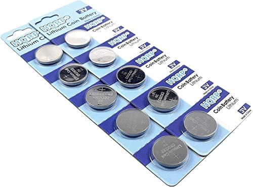 HQRP 10-Pack Batería Compatible con Pedometers Omron miniatura 3
