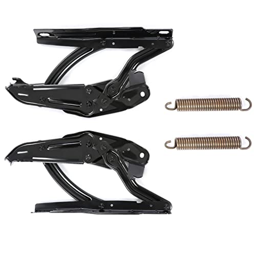 HECASA 4PCS Hood Hinges & Springs Kit Compatible with 1965-1969 Camaro Firebird Chevelle Malibu El Camino Nova Impala Caprice Driver Side & Passenger Side Electrophoresis Steel Black by HECASA - Used condition - Image 4
