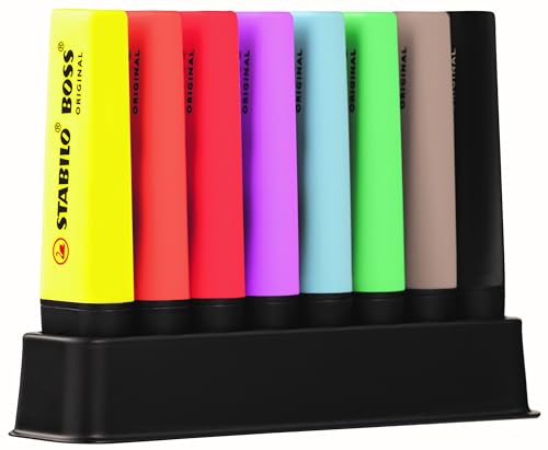 STABILO Boss Original - Subrayador - Desk-Set - 8 colores surtidos