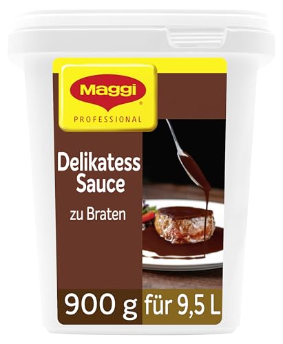 MAGGI Professional Delikatess Sauce zu Braten, vegetarisch, Ergiebigkeit 10L, 1er Pack (1 x 900g GastroBox)