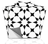 Pacific Black Bleucoin Peel and Stick Tile Stickers for Kitchen Bathroom Backsplash Removable Eco Friendly Decals, DIY Vinyl Renters Home Décor Pack of 24 (4