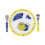 3 piezas Valentino Rossi Colección VR46 Classic Set de Comida, Unisex, Nero, Talla Única