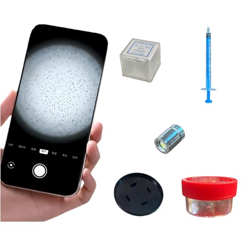 Sperm Phone Observation Magnifier Lens Kit at Home, Magnifying Glass That can be Used 100 Times, Quick Observation Sperm Concentration, Vitality, and Quantity (Suitable for iPhone/Android)