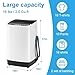 Stopsad 2.0 Cu.Ft Portable Washing Machine, Full-Automatic Electric Laundry Machine with 10 Programs, Compact Clothes Wash and Spin Combo with Stainless Steel Drum, Drain Hose for Apartment, Dorm,Home