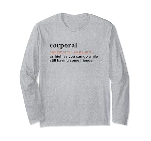 Best Funny Military Corporal Definition Gift T-Shirt Long Sleeve T-Shirt
